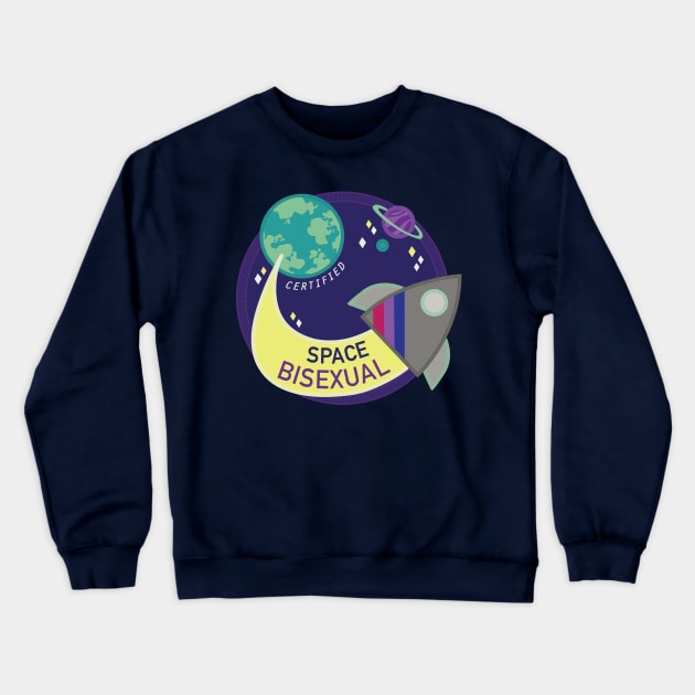 Space Bisexual Crewneck Sweatshirt by Soft Biology